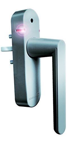 Schellenberg Smart Home Funk-Alarmgriff silber | Einbruchschutz für Fenster, Balkon- & Terrassentüren | warnt bei Einbruch mit Alarm & Nachricht auf Smartphone | Überwachung per App & Urlaubsfunktion